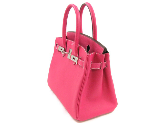 エルメス バーキン30/ハンドバッグ/ローズティリアン×ルビー(シルバー金具)/エプソン